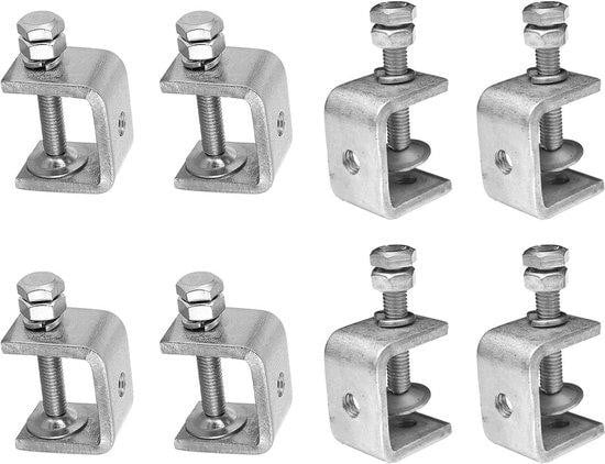 Famanu Set van 8 roestvrijstalen klemmen van 30mm voor houtbewerking