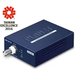 Planet 1-Port long Reach PoE over Coxial Extender IEEE 802.af/at 30 Watts up to 1km, Netzwerk Switch, Blau