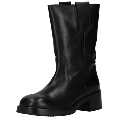 Stiefelette STEVE MADDEN "STEVE MADDEN Stiefelette Leder", Damen, Gr. 38, schwarz, Leder, Schuhe Stiefelette