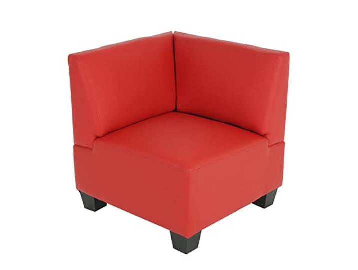 Mendler Modular Eckteil Lyon, Kunstleder - rot