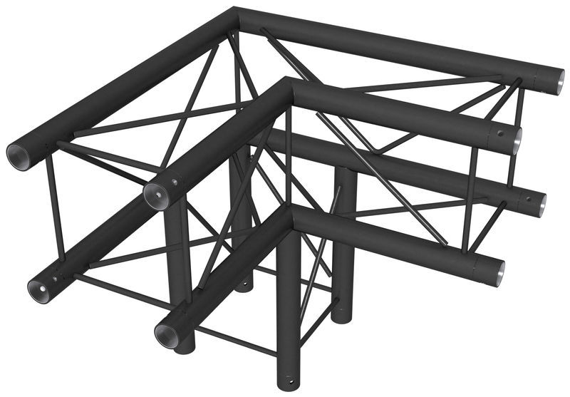 Stageworx DT24B-C30 Deco Truss Corner nero