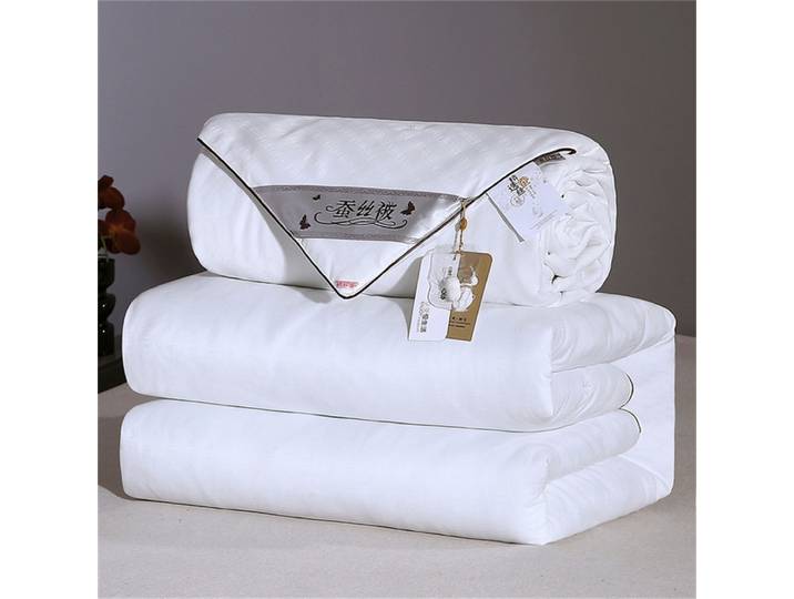 Couette 100% soie de mûrier avec housse en pur coton, couette en soie pour l'automne et l'hiver, couverture de lit toutes saisons, taille double, king, queen
