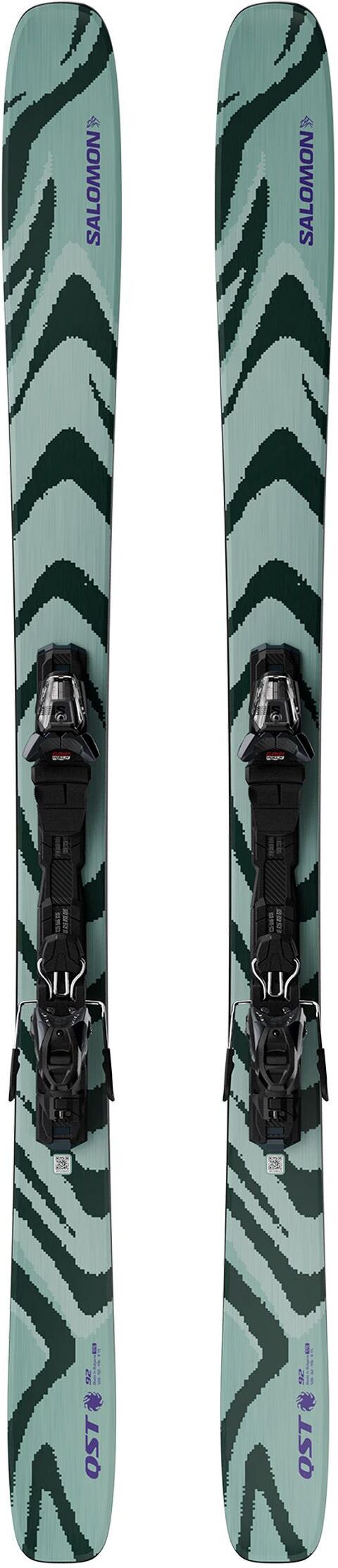 Salomon  - Pack Ski E Qst 92 - 184 + E M11 Gw Black Grey L100 - Ski