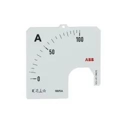 ABB SCL-A1-100/72 Amperemeter Skale Stromwandleranschluss 100/5A 2CSG112189R5011 SCLA110072