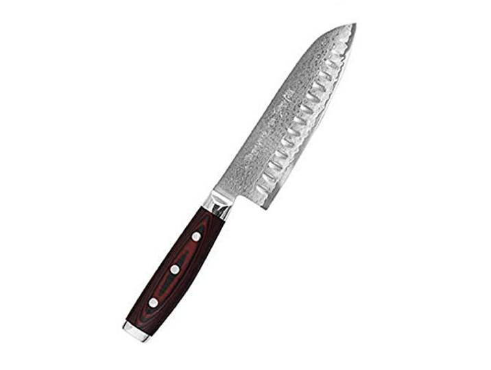 Yaxell Super GOU 161 Santoku mes gegroefd 16,5 cm 37101G