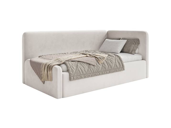 Jugendbett 120x200 cm Fanklo rechtsseitig mit Stauraum,