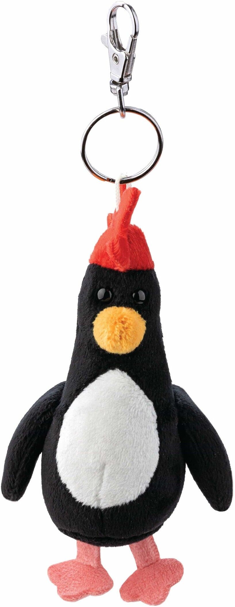 Aurora Wallace ; Gromit Feathers Keychain - Compact Plush Charm for Keys, Bags, or Backpacks - Eco-Friendly Materials