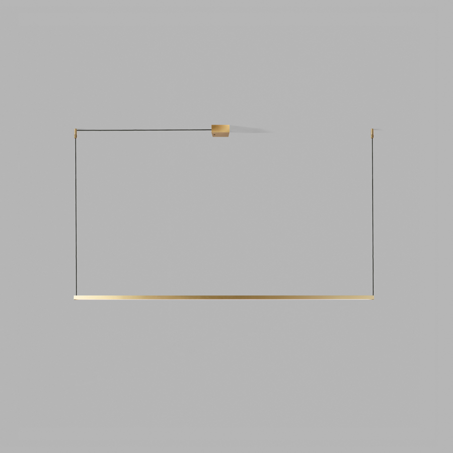 Light-Point LED-Pendelleuchte STRIPE 150cm messing 270364 5711389703646