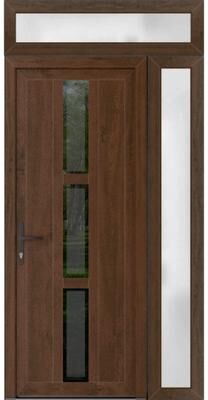 VDOMDOORS Manux 8112 Walnut uPVC Exterior Door