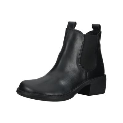 Stiefelette FLY LONDON "Fly London Stiefelette Leder", Damen, Gr. 36, schwarz, Leder, Schuhe Stiefelette