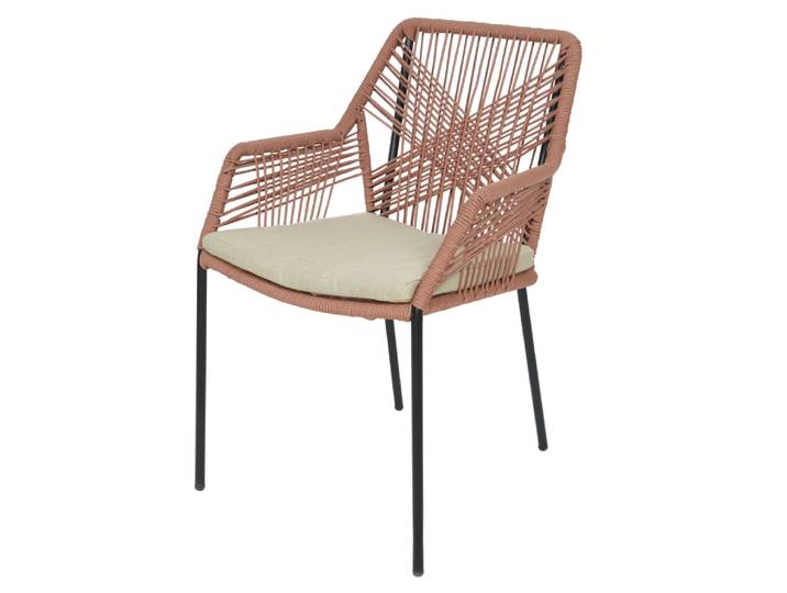 Stapelstuhl, PP-Seil, Orange, 57×85 cm, Wetterfest, Modern, Kaemingk Seville