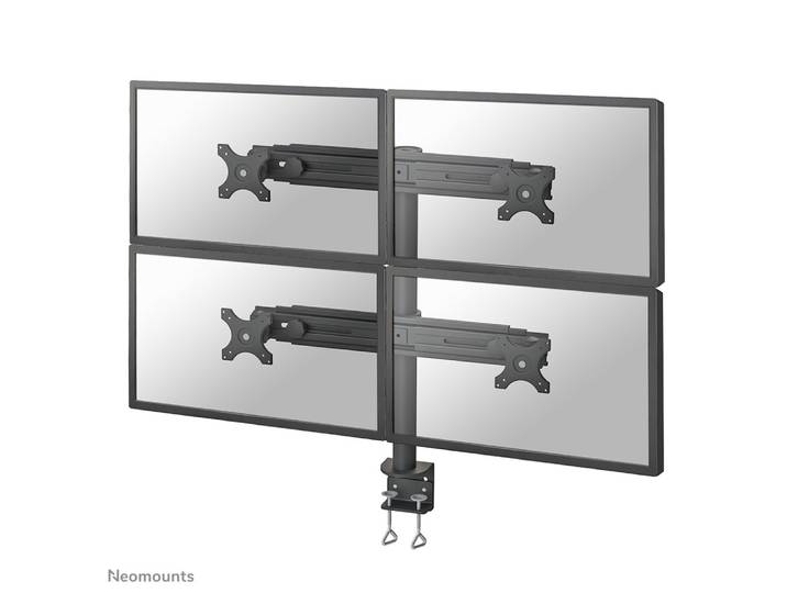 Neomounts support moniteur de bureau, Pince, 8 kg, 48,3 cm (19'), 76,2 cm (30'), 100 x 100 mm, Noir FPMA-D700D4