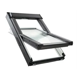 Roto Schwingfenster Dachfenster RotoQ Q42C / Q43C K2AV1 Austausch Comfort Verglasung Kunststoff Manuell, 2-fach Verglasung, 55x104 cm (023)