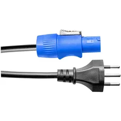 2x PD Connex Netzkabel CX12-1 CH 1.5 m (1.50 m), Stromkabel, Schwarz