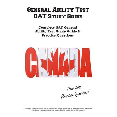 General Ability Test GAT Study Guide, Taschenbuch von Complete Test Preparation Inc., Complete Test Preparation Inc., 978-1-77245-355-3