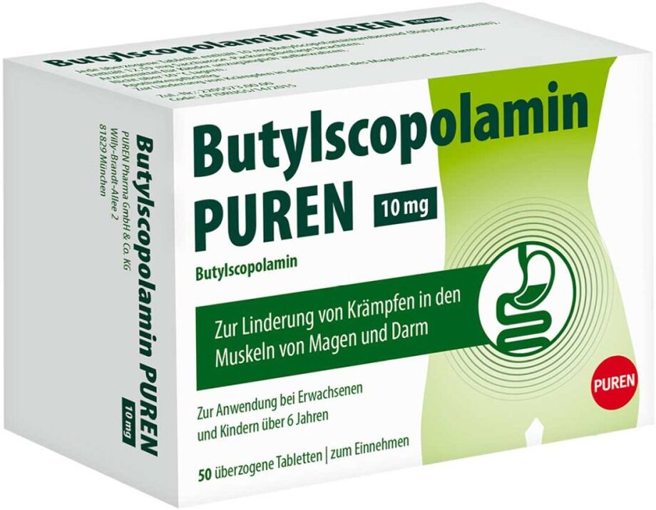 Butylscopolamin Puren 10 Mg überzogene Tab.
