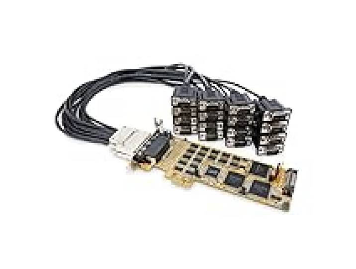 StarTech Carte Série PCIe 16 Ports DB9 RS232, Profil Bas (PEX16S550LP)