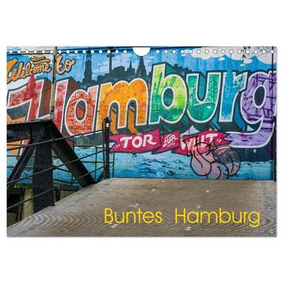 Buntes Hamburg (Wandkalender 2027 DIN A4 quer), CALVENDO Monatskalender