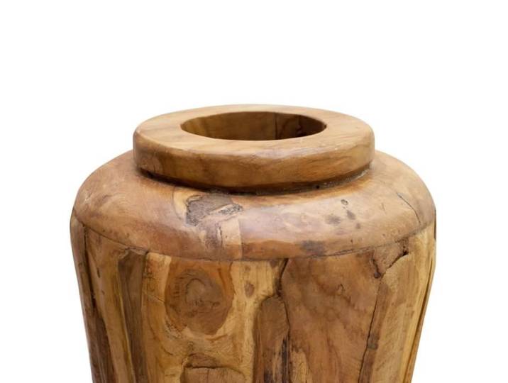 Vase de décoration 40 x 80 cm Bois de teck solide