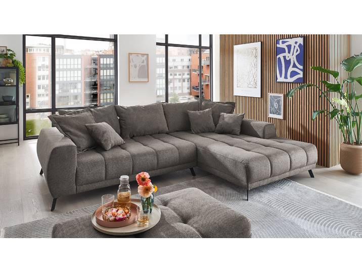 Stoff Ecksofa Couch Abby in L-Form