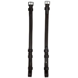 Backenstücke SP Anatomic Line flat, Hook & Stud für Kandare Milan, Stanford, Con... black/silver VB
