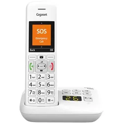 Gigaset E390A Schnurlostelefon mit Anrufbeantworter weiß