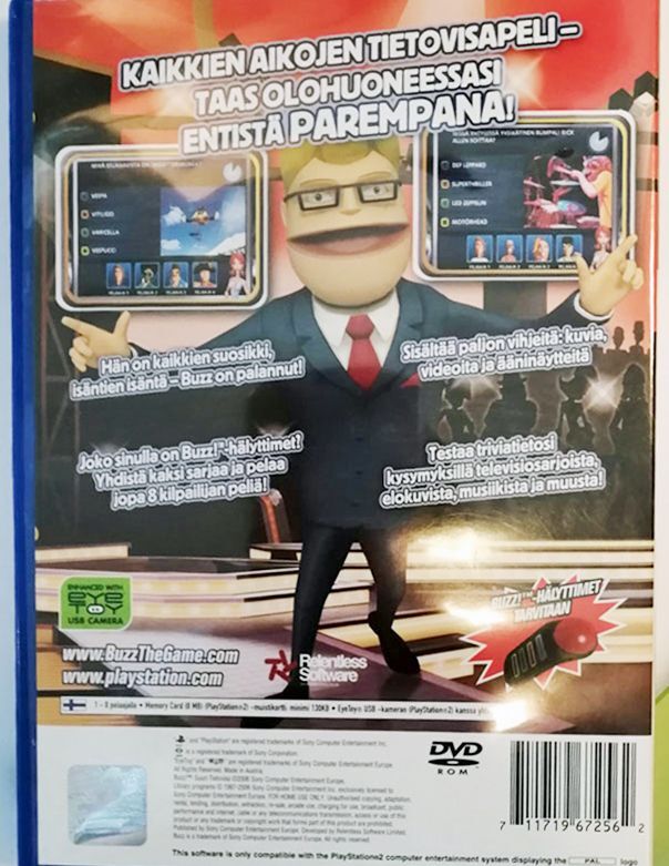 Buzz: Suuri Tietovisa PS2 (Käytetty)