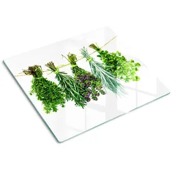 GLASPLATTE 60x52 cm Kräuterschnur