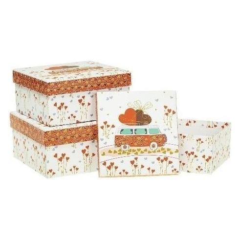 Teka Geschenkbox mit 3 Rosettenherzen (3x) (47995806)