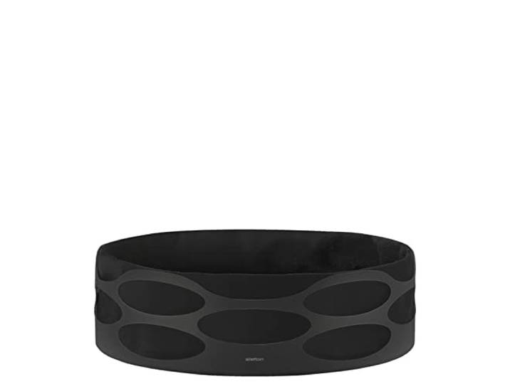 Stelton Embrace Brotschale, matt schwarz mit schwarz