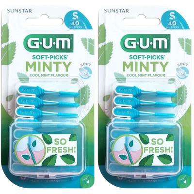 GUM Soft Picks Minty S x2 2x40 St Zahnbürste