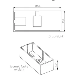 Neuesbad Wannenträger für Villeroy & Boch Cetus 180x80 SW14751