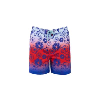Badeshorts FROZEN CAPE "Frozen Cape Badeshorts RIBEIRA", Herren, Gr. M, bunt (blau), Casual, Badehosen Badeshorts, mit Unterhose aus Mesh