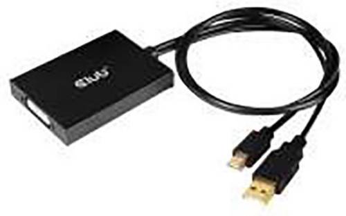 club3D Mini-DisplayPort / DVI Adapterkabel Mini DisplayPort Stecker, DVI-D 24+1pol. Buchse 0.15 m Schwarz CAC-1130 DisplayPort-Kabel
