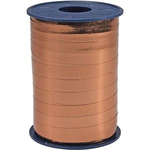 Präsent Geschenkband Mexico, kupfer metallic, Kräuselband, 10mm x 250m, hochglänzend