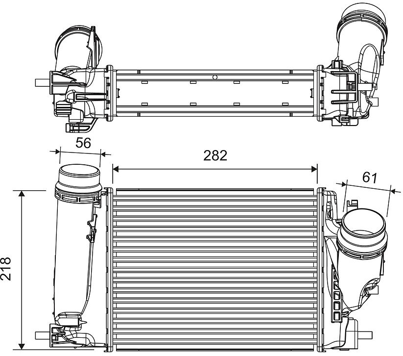 Valeo Ladeluftkühler 816759 Für Renault Nissan
