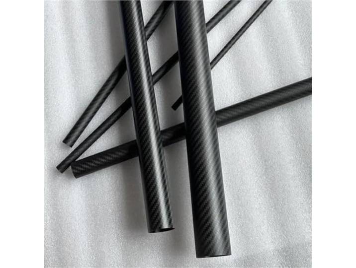 2 Stück 500 mm lange Kohlefaserrohre, Festigkeit, leicht, for Drachen, ferngesteuerte Fahrzeuge, Sportgeräte(2pcs 26x24x500mm)