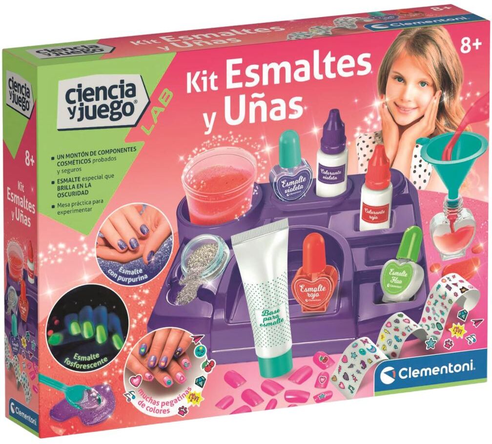 Clementoni Juego Kit Esmaltes y Uñas Ciencia y Juego .