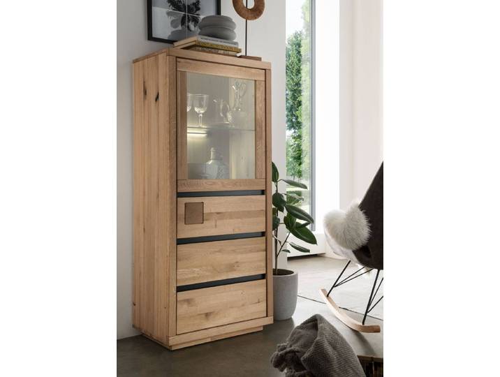 Massives Highboard Hella in Kernbuche oder Wildeiche – Montierte Lieferung – 3%-Vorkasse-Rabatt