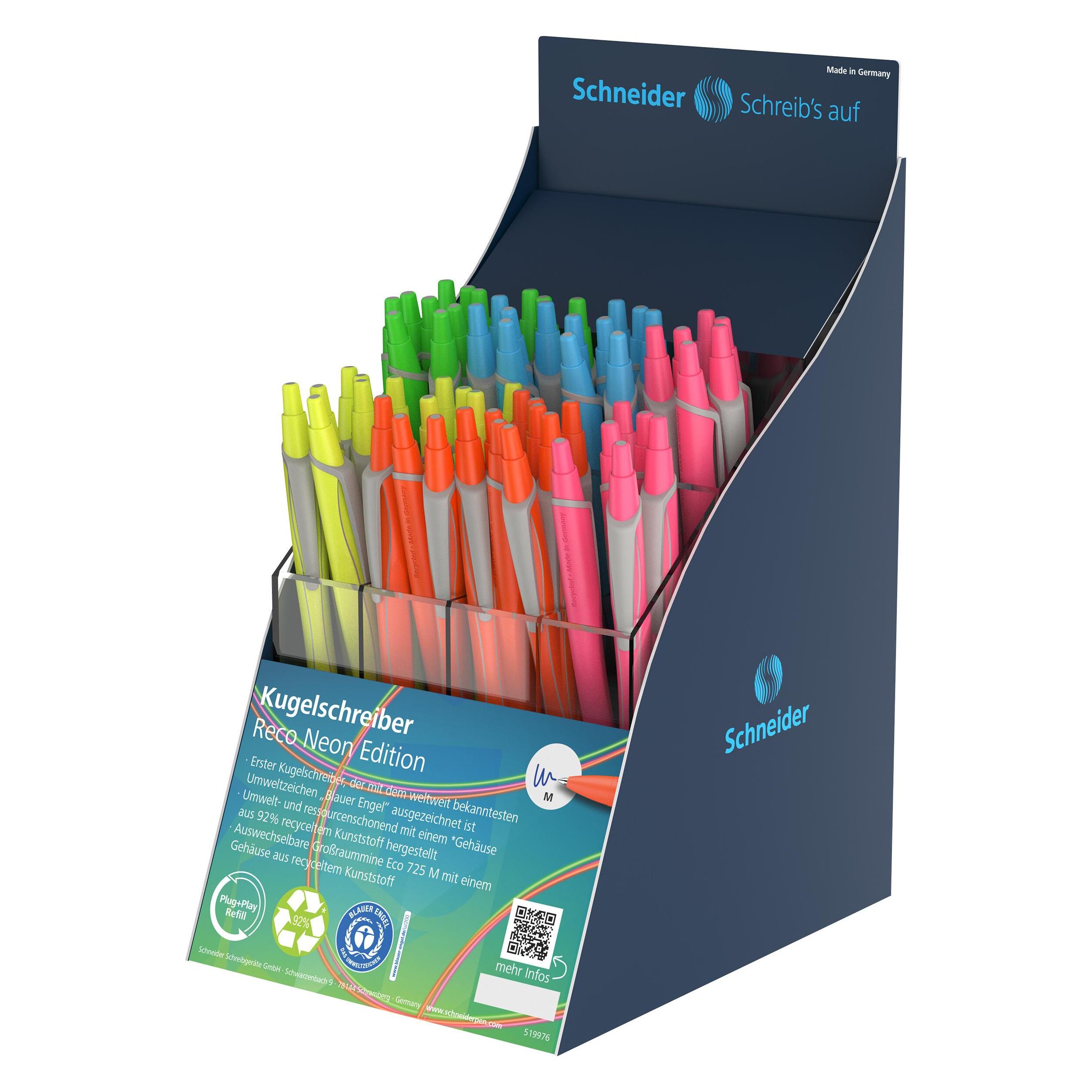 Schneider Display Kugelschreiber Reco neon (60x) (306971)