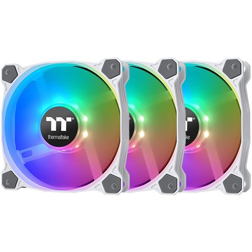 Thermaltake Pure 12 ARGB Sync Radiator Fan White TT Premium Edition 3 Pack