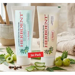 2er-Set Herbdent ayurvedische Zahncreme & Zahngel mit Xylitol