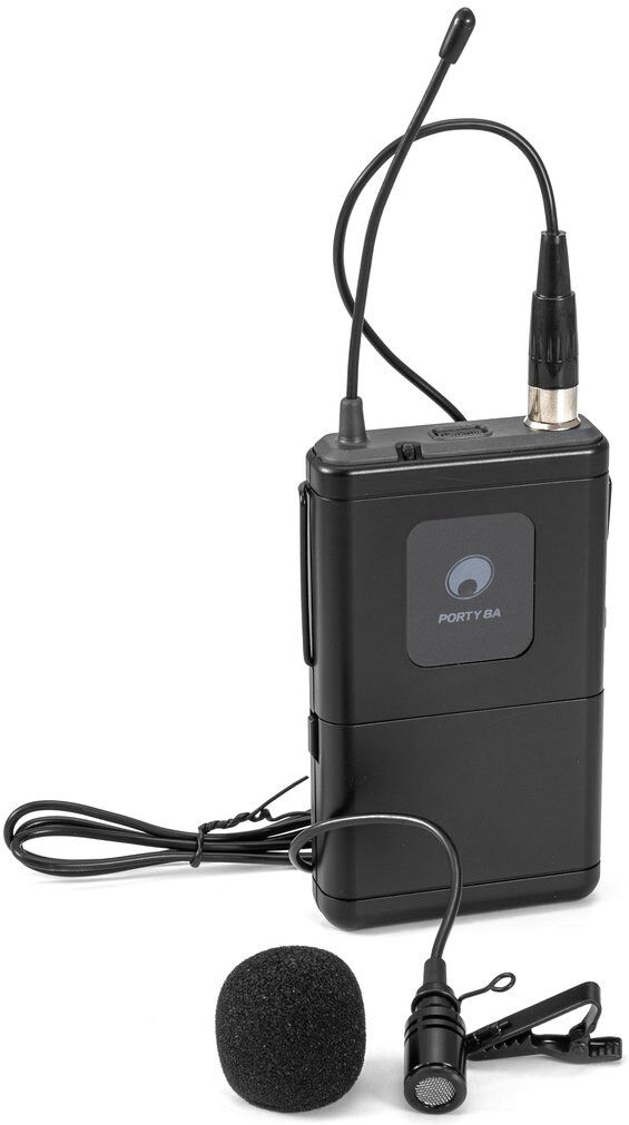 Omnitronic Porty-8a Taschensender + Lavaliermikrofon 863,1 Mhz