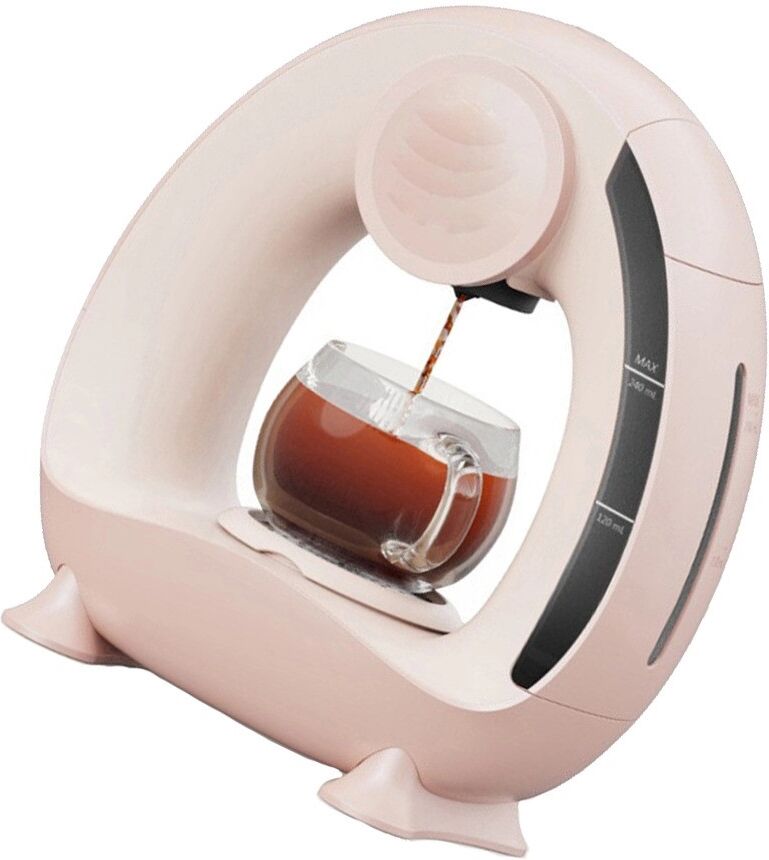 INF MiniQ cafetière goutte à goutte avec porte-capsule, chauffe en 20 secondes à 85 °c, modèle européen 220v Rose