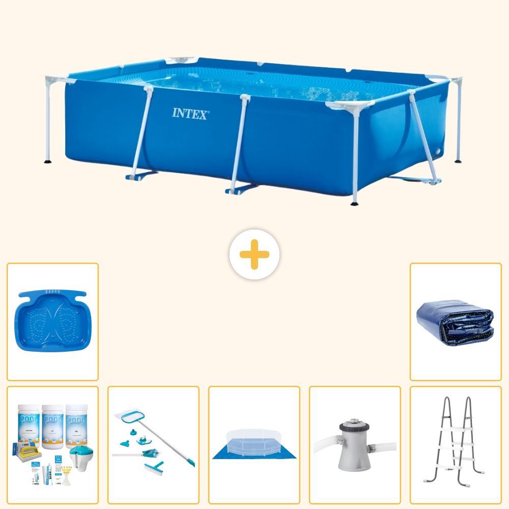 Rechteckiger Frame Pool - 260x160x65 cm - 8-teilig S20040