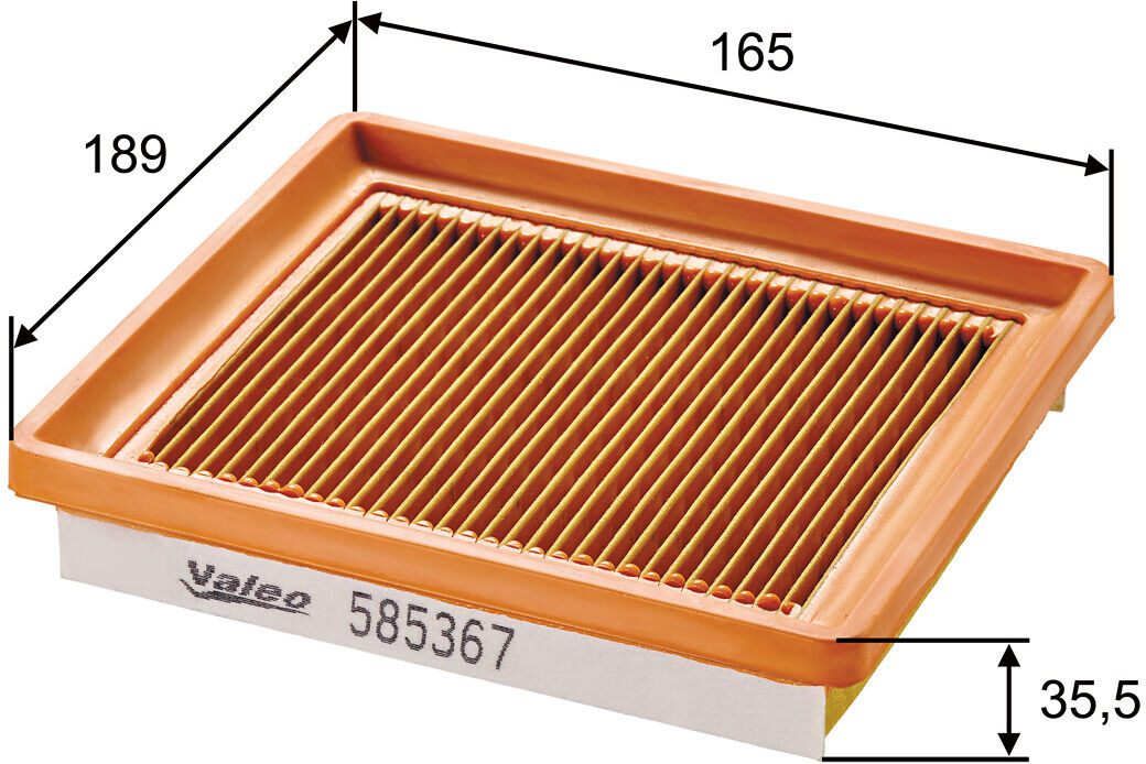 Valeo Luftfilter 585367 Filtereinsatz 32mm Für Ford