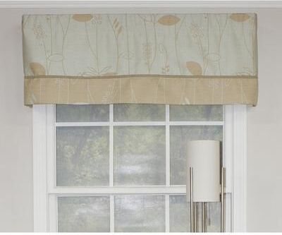 RLF Home Quality Aquarelles Banded Valance - 50x17