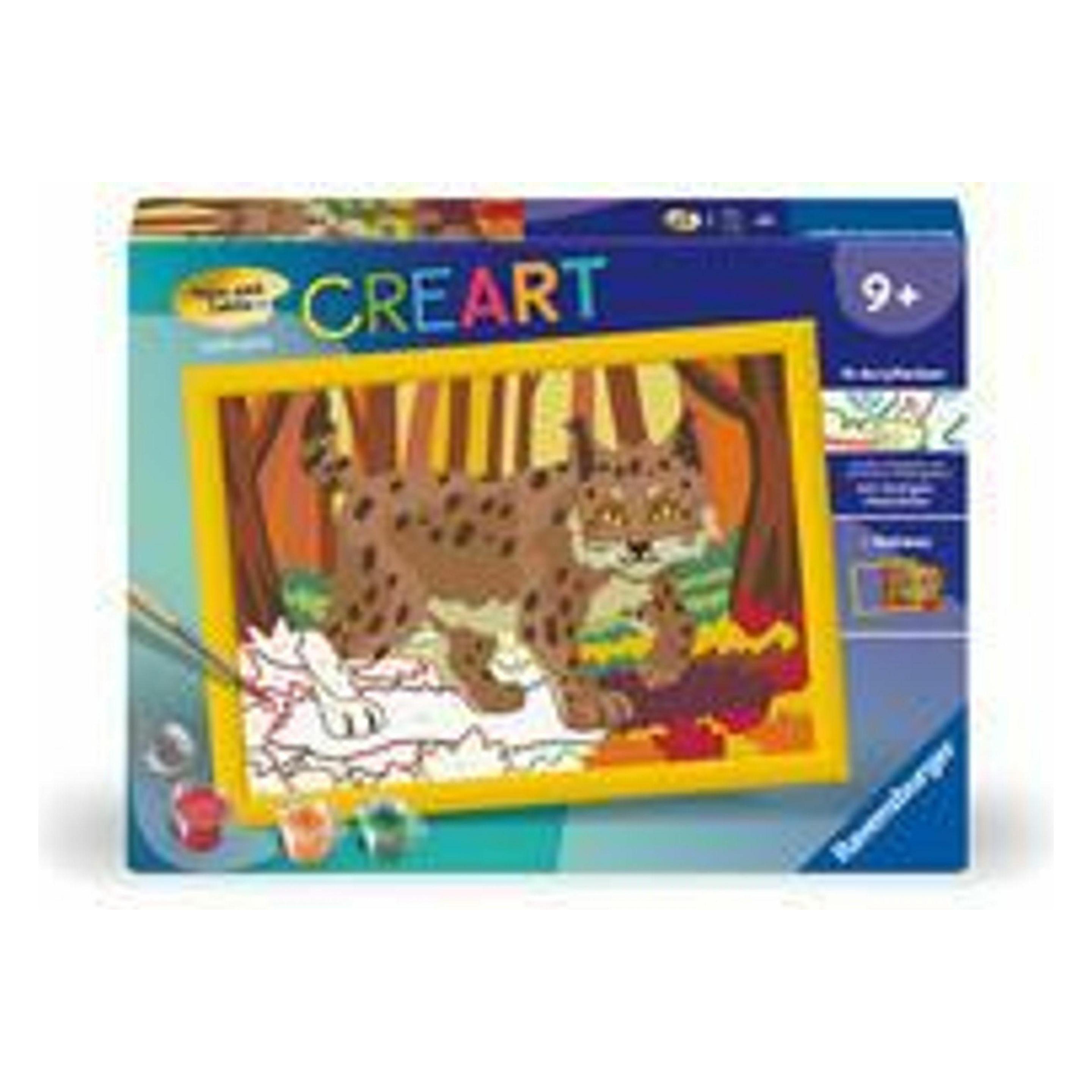 Ravensburger CreArt - Malen nach Zahlen 23958 - Luchs im Herbstwald - Kinder ab 9 Jahren (4196796)