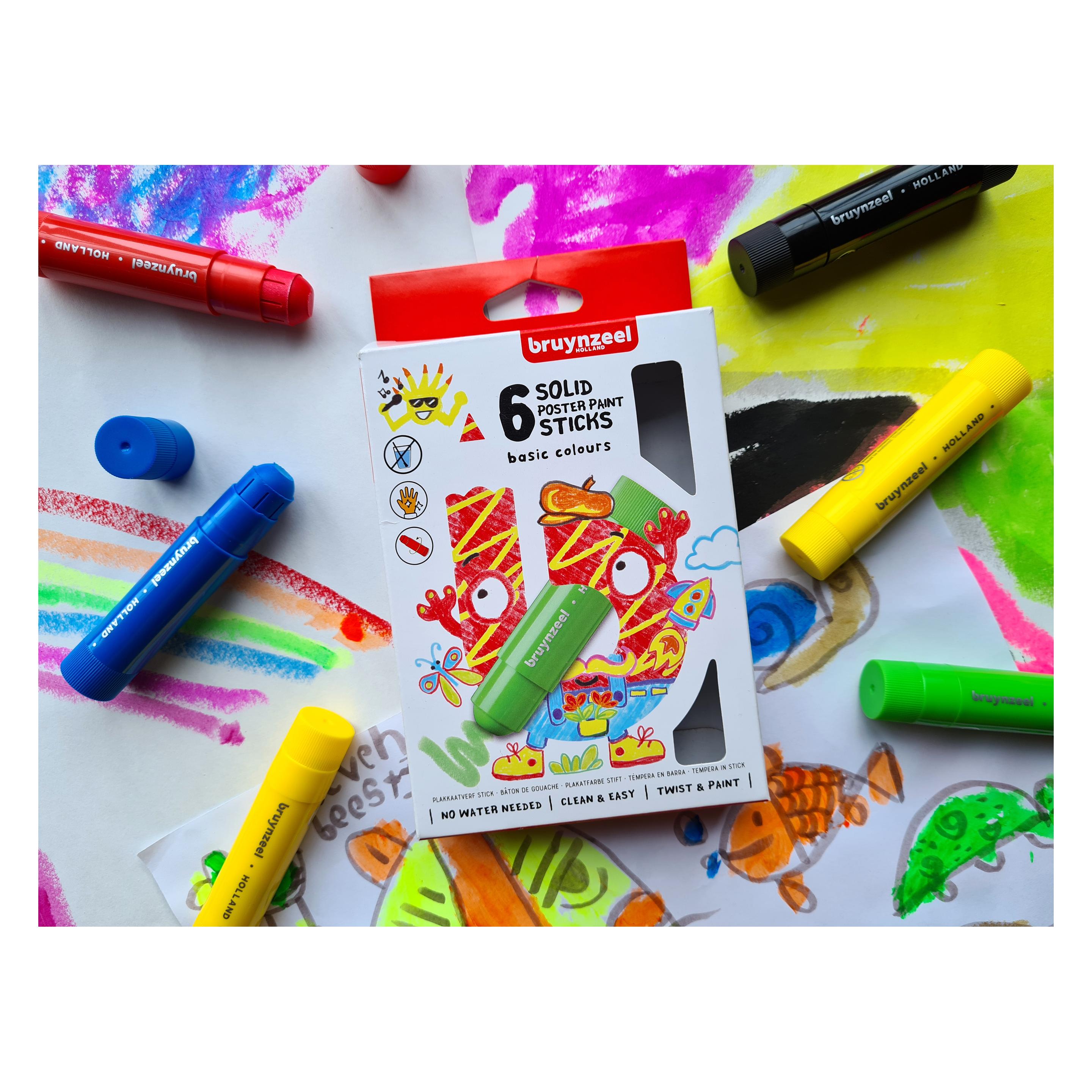 Bruynzeel Gouache Sticks Basis, 6St. (6x) (60159006)