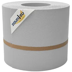 zaun zu® Sichtschutzstreifen Premium für Doppelstabmatten Zaunblende Lichtgrau, 26m
